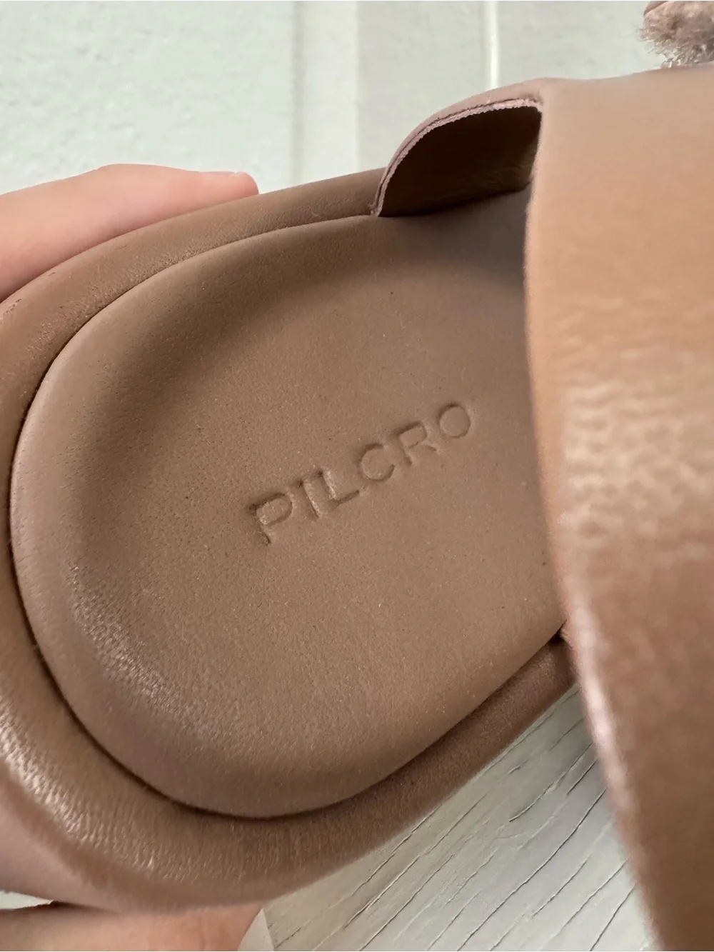 Pilcro Anthropologie Taupe Leather Fisherman Platform Sandals Caged Size 41